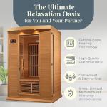 Dynamic Saunas 2-Person Low EMF Infrared Sauna