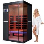 OnyxEdge 2-Person Infrared Sauna with Red Light Therapy