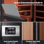 OnyxEdge 2-Person Infrared Sauna with Red Light Therapy