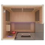OnyxEdge 2-Person Infrared Sauna with Red Light Therapy