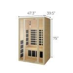 JNH Lifestyles 2-Person Cedar Infrared Sauna