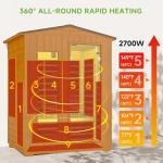 Real Relax 3-Person Outdoor Infrared Sauna
