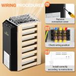 Cooouds 3Kw Electric Sauna Heater with Timer