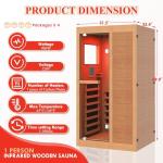 ROCSUMOO Infrared Sauna for One with Bluetooth