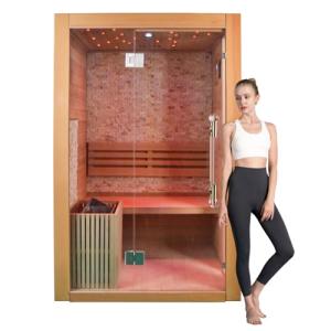 Smartmak Indoor 2-Person Steam Sauna with Heater