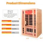 Compact 2-Person Infrared Sauna with Light Therapy