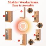 ROCSUMOO Infrared Sauna for One with Bluetooth