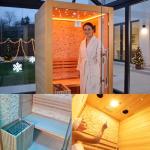 Smartmak Indoor 2-Person Steam Sauna with Heater