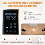 Compact 2-Person Infrared Sauna with Light Therapy