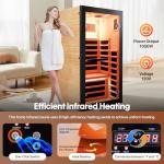OUTEXER One Person Infrared Sauna with Lights