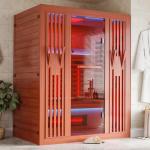 MEISSALIVVE 2-3 Person Infrared Sauna with Light Therapy