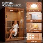 PABIMIA 2-Person Smart Infrared Sauna with App Control