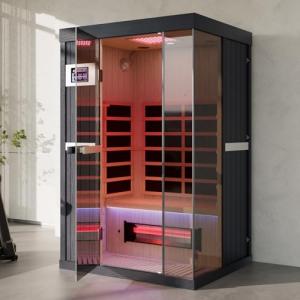DAIMOT 2-Person Full Spectrum Home Sauna with Red Light