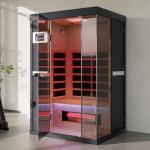 DAIMOT 2-Person Full Spectrum Home Sauna with Red Light