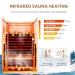 ToTibuy 2-Person Infrared Home Sauna with Bluetooth