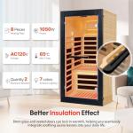 OUTEXER One Person Infrared Sauna with Lights