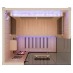 OnyxEdge 2-Person Infrared Sauna with Red Light Therapy