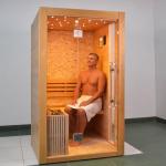 Smartmak Indoor 2-Person Steam Sauna with Heater