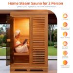 Amocane Wood Steam Sauna for 2-3 People