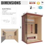 2-Person Home Infrared Sauna with Bluetooth
