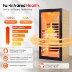 OUTEXER One Person Infrared Sauna with Lights
