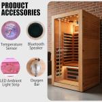 RIGO Single-Person Infrared Sauna with Starry Sky Light