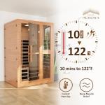 Polar Aurora 2-Person Infrared Sauna with WiFi Control