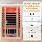 Compact 2-Person Infrared Sauna with Light Therapy