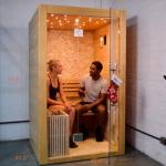 Smartmak Indoor 2-Person Steam Sauna with Heater