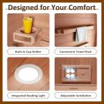 Polar Aurora 2-Person Infrared Sauna with WiFi Control