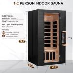 Springspa 1-2 Person Infrared Sauna with Red Light