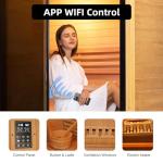 Amocane Wood Steam Sauna for 2-3 People