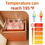 Amocane Wood Steam Sauna for 2-3 People