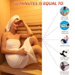 Amocane Wood Steam Sauna for 2-3 People