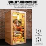 RIGO Single-Person Infrared Sauna with Starry Sky Light