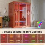 MEISSALIVVE 2-3 Person Infrared Sauna with Light Therapy