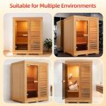 Amocane Wood Steam Sauna for 2-3 People
