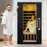 Springspa 1-2 Person Infrared Sauna with Red Light