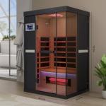 DAIMOT 2-Person Full Spectrum Home Sauna with Red Light