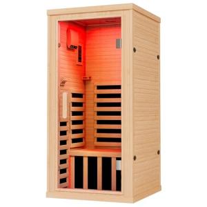 Albott 1-Person Infrared Sauna with Light Therapy