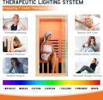 Albott 1-Person Infrared Sauna with Light Therapy