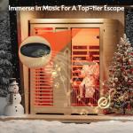 ENSTVER 6.4Ft Infrared Sauna for 2-3 People