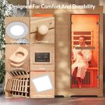 ENSTVER 6.4Ft Infrared Sauna for 2-3 People