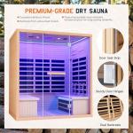 Albott 4-Person Low EMF Infrared Sauna with Lights