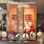 ENSTVER 6.4Ft Infrared Sauna for 2-3 People