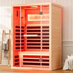 Albott 2-Person Infrared Sauna with Light Therapy