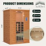 Polar Aurora 2-Person Infrared Indoor Sauna with Remote