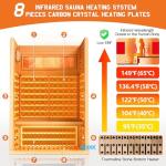 Albott 2-Person Infrared Sauna with Light Therapy