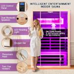 Albott 2-Person Infrared Sauna with Light Therapy