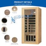 Infrared Home Sauna for One with Bluetooth